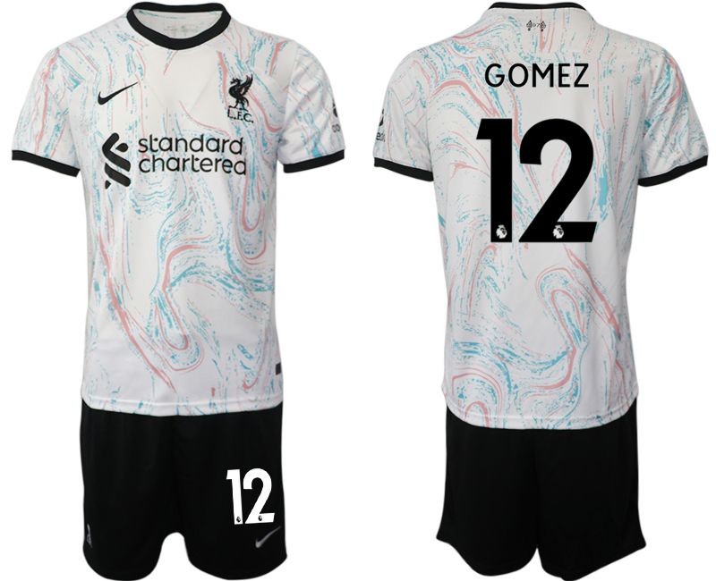 Men 2022-2023 Club Liverpool away white #12 Soccer Jersey->liverpool jersey->Soccer Club Jersey